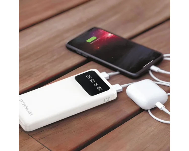 TITANUM OL21 White 10000mAh Повербанк