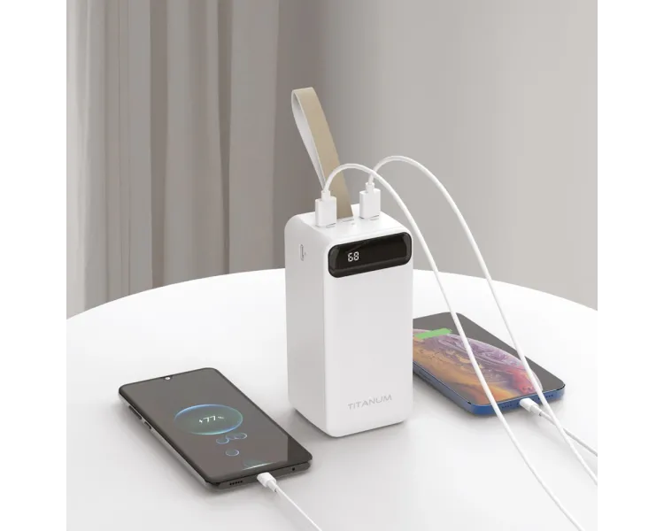 TITANUM 741S 22.5W White 50000mAh Повербанк