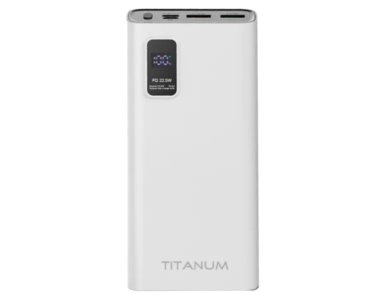 TITANUM 727S White 20 000 мА•г Повербанк