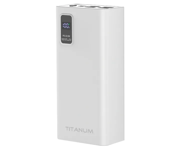 TITANUM 728S 30000mAh 22.5W White Повербанк