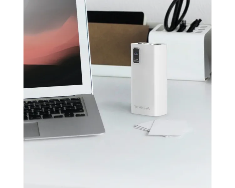 TITANUM 728S 30000mAh 22.5W White Повербанк