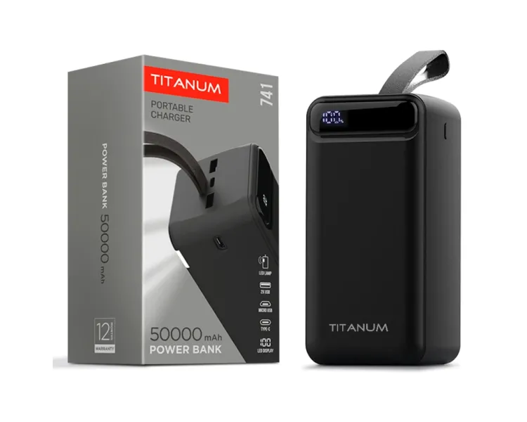 TITANUM 741 Black 50000mAh Повербанк