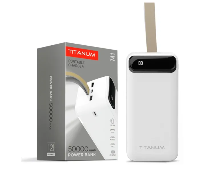 TITANUM 741 White 50000mAh Повербанк