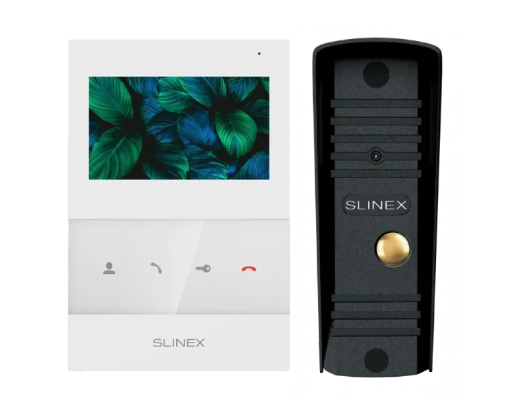Slinex SQ-04 White + ML-16HR (чорний) Комплект відеодомофону