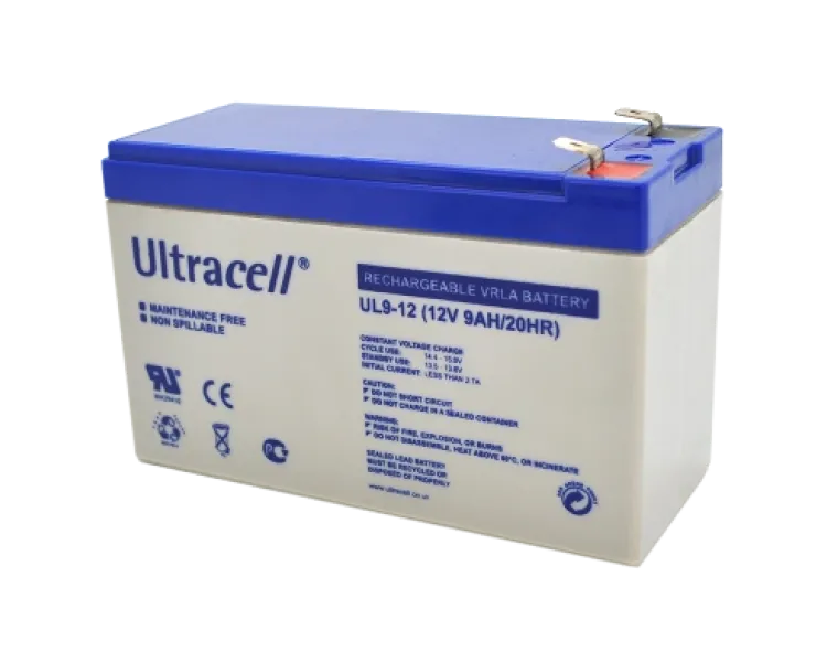 Ultracell UL9-12 9A•г 12В Свинцево-кислотна акумуляторна батарея