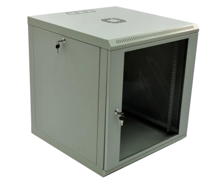 12U, 600х600х640 Шафа акрилове скло сірий