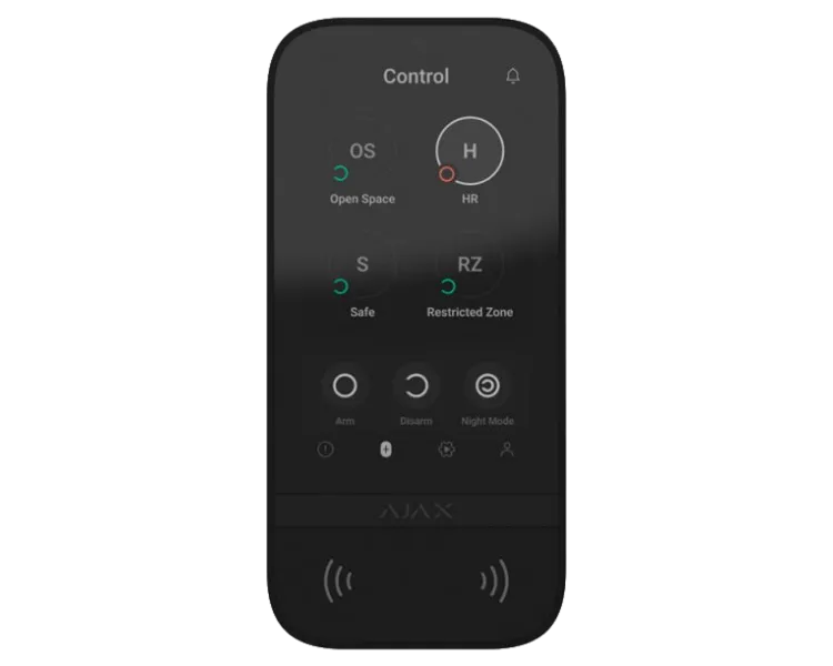 Ajax KeyPad TouchScreen (8EU) black Клавіатура
