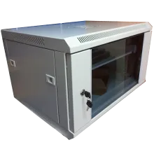 Hypernet WMNC-35-6U-FLAT-AC Шафа комутаційна настінна 6U 600x350 розбірна