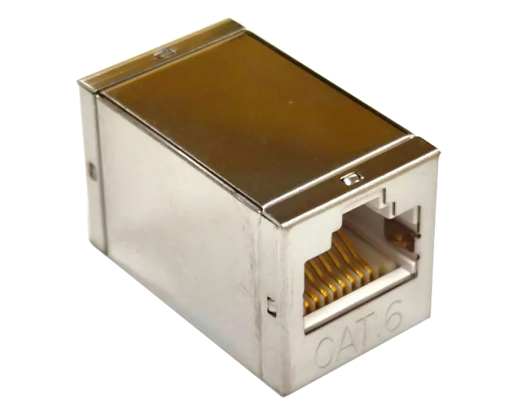 RJ-45 З'єднувач витої пари екранований кат. 6 під конектори