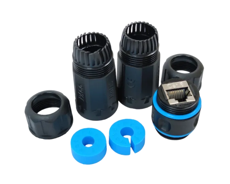 RJ45-RJ45 STP Водонепроникний з'єднувач IP68 кат. 6