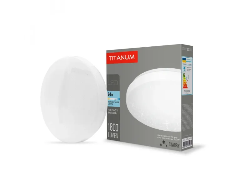 TITANUM 24W 5000K 220V LED світильник настінно-стельовий Зоряне небо