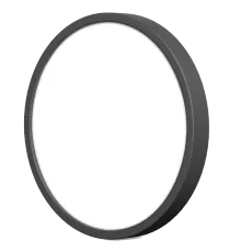 VIDEX 24W 5000K 220V LED світильник накладний круглий Black