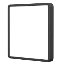VIDEX 24W 5000K 220V LED світильник накладний квадрат Black