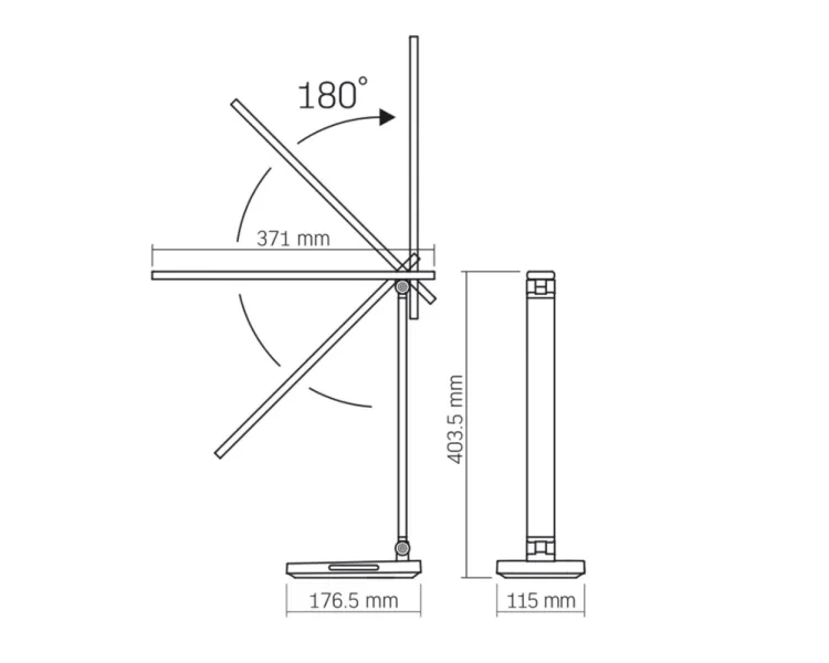 VIDEX VL-TF17B 18W 1800-6500K LED лампа настільна з бездротовою зарядкою