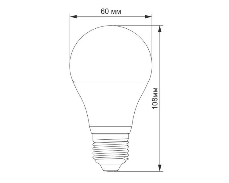 TITANUM А60 10W E27 4100K 220V LED лампа