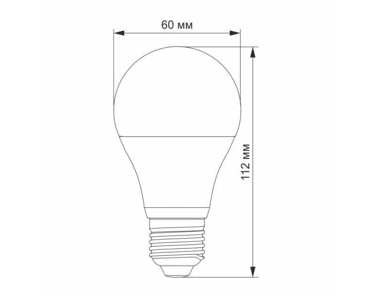 VIDEX A60е 10W E27 3000K 220V LED лампа