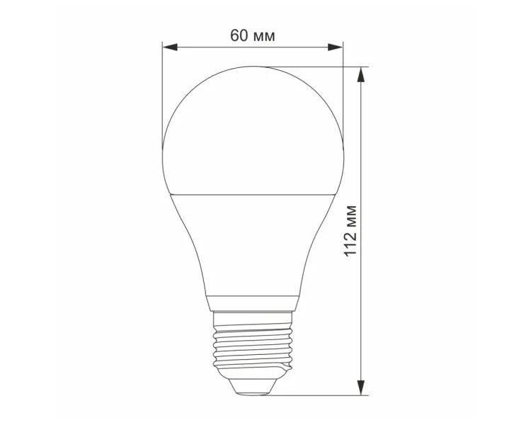 VIDEX A60e 10W E27 4100K 220V LED лампа