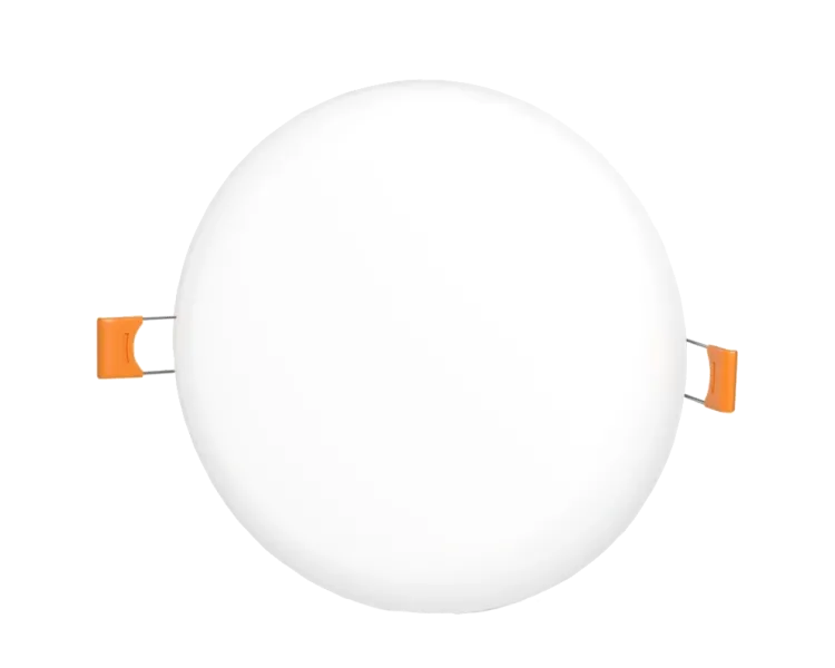 VIDEX 9W 4100K 220V LED світильник безрамковий круглий