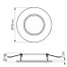 VIDEX 4W 5000K 220V LED світильник Back круглий