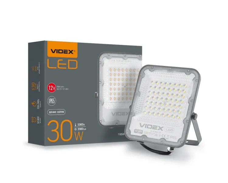 VIDEX PREMIUM 30W 5000K 12-48V LED прожектор