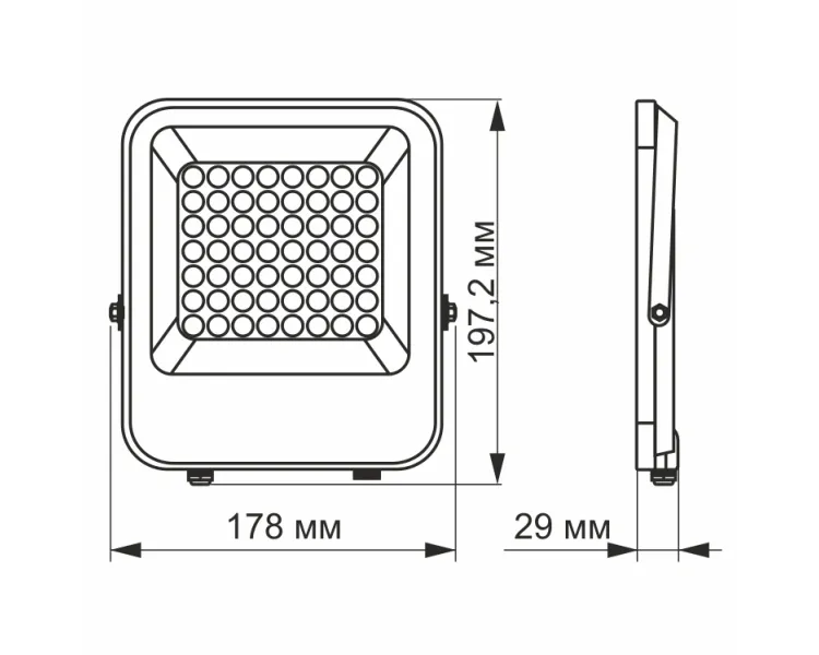 VIDEX PREMIUM 30W 5000K 12-48V LED прожектор