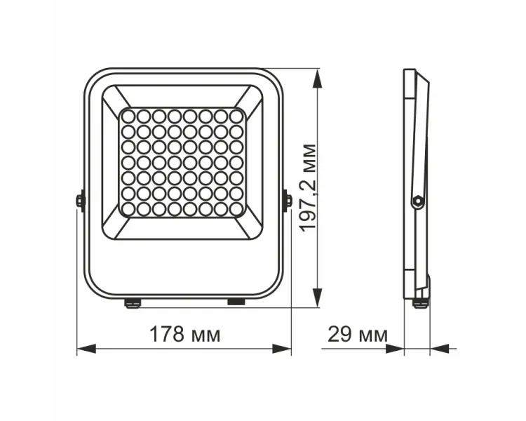 VIDEX PREMIUM 30W 5000K 220V LED прожектор