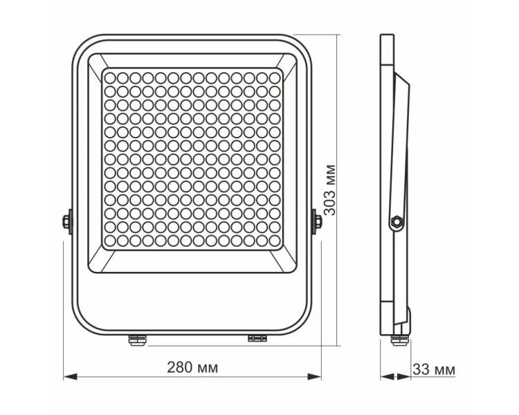 VIDEX PREMIUM 150W 5000K 220V LED прожектор