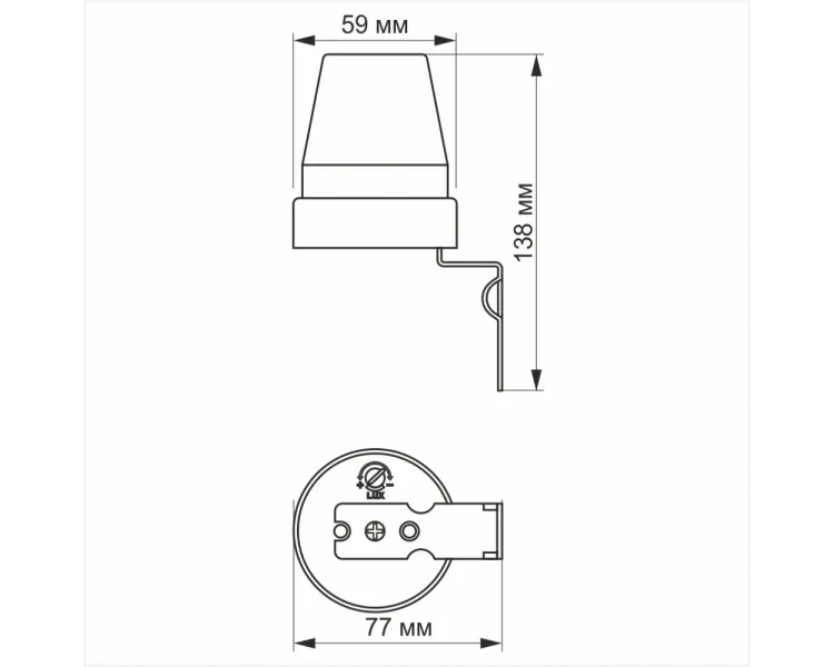 VIDEX VL-SN02 10A 220V Датчик освітлення фотометричний