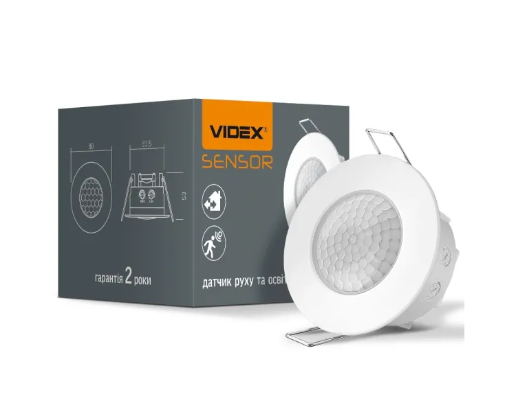 VIDEX VL-SPR17W 220V Датчик руху та освітлення інфракрасний