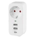 VIDEX ONCORD 1п 2.4A 2USB+USB-C Сетевой адаптер Type-C с заземлением