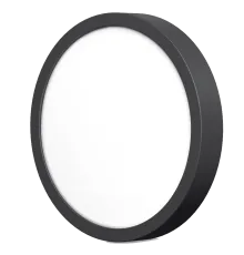 VIDEX 18W 5000K Black LED світильник круглий накладний