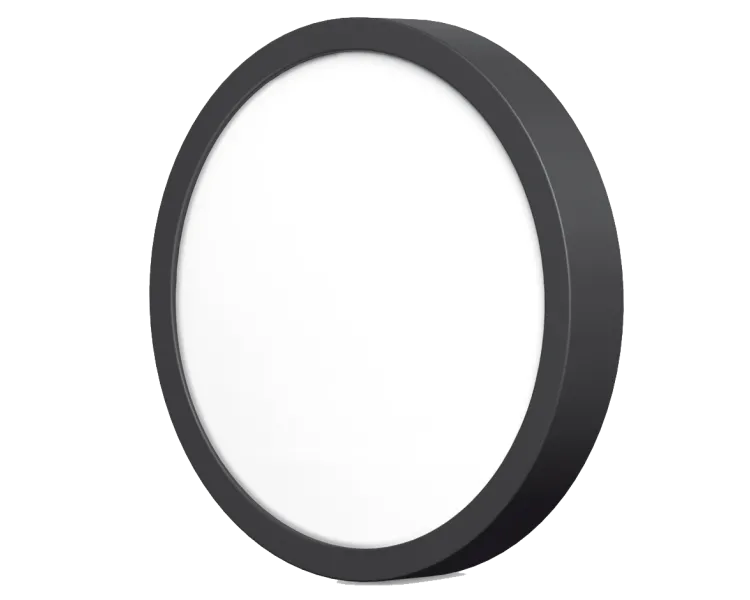 VIDEX 18W 5000K Black LED світильник круглий накладний