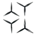 HQ 7.5X3.7X3 Props (2CW 2CCW/set) Пропелери