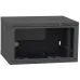IPCOM 6U 600x450 Шафа телекомунікаційна двері скло (чорна)