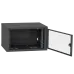 IPCOM 6U 600x450 Шафа телекомунікаційна двері скло (чорна)