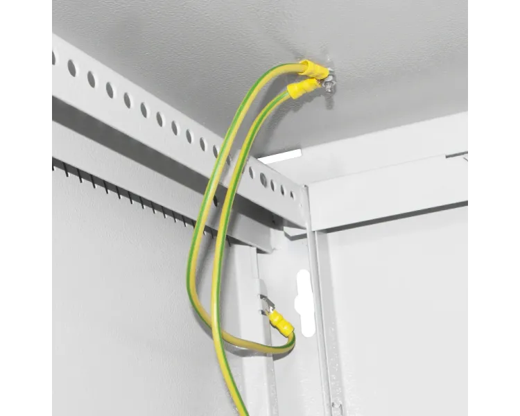 IPCOM 12U 600x600 Шафа телекомунікаційна двері перфорація (сіра)