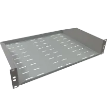 2U 19" 350мм 25 кг Полиця консольна