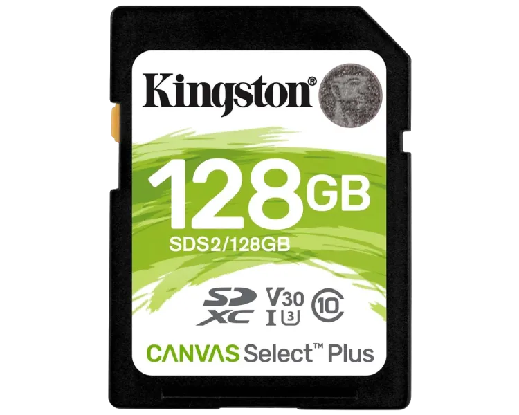 Kingston 128GB SDXC Canvas Select Plus 100R C10 UHS-I U3 V30 Модуль флеш-пам'яті