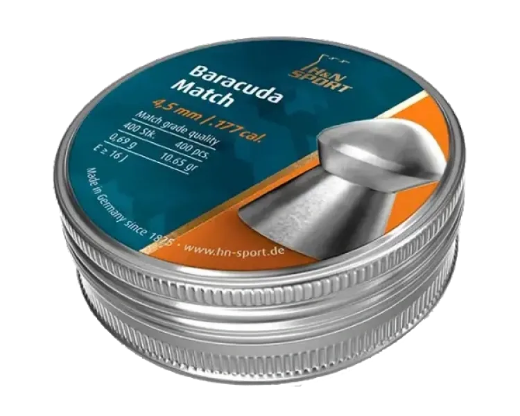 H&N Baracuda Match. (400 шт) Кулі пневматичні 0,69 г 4,5 мм