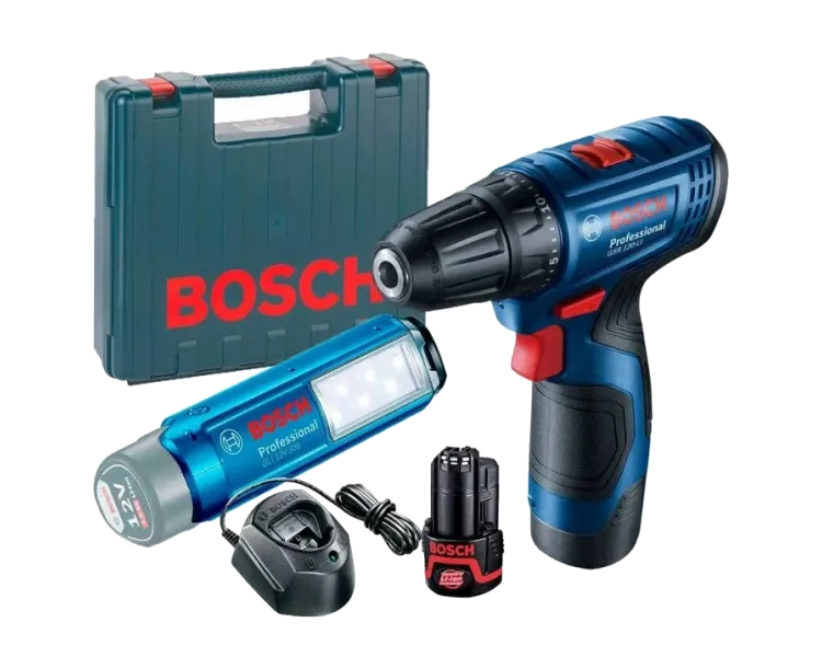 Bosch GSR 120-LI + GLI 12V-300 (06019G8004) Акумуляторний шурупокрут та ліхтарик