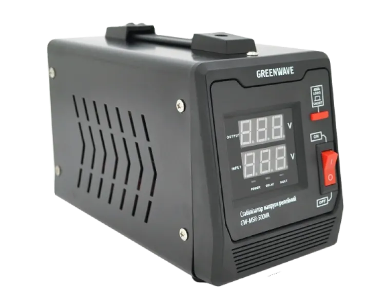 Green Wave Mauser 500VA (350Вт) Стабілізатор напруги релейний 1xShuko, DC140-260V, AC220, BOX, Q