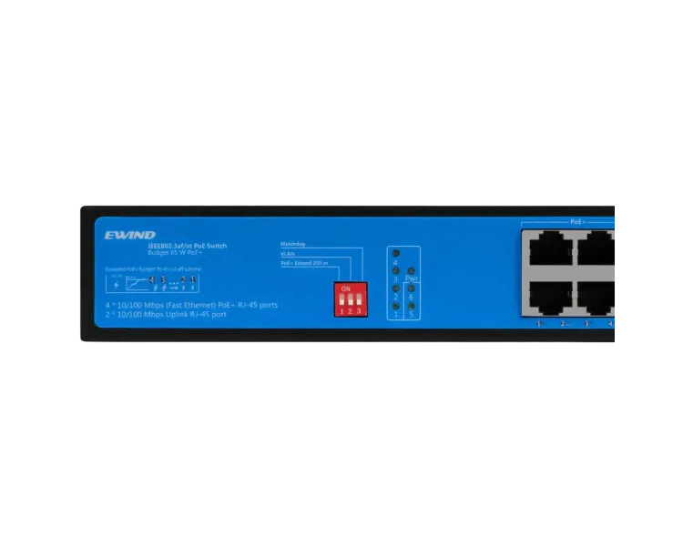 Ewind EW-S1906CF-AP POE Комутатор 6 портів некерований