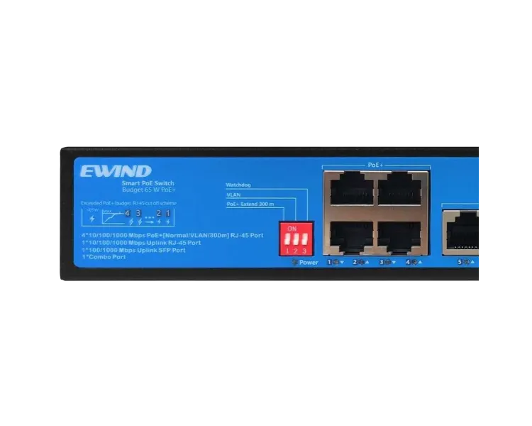 Ewind EW-S1907CG-AP PoE Комутатор 7 портів некерований