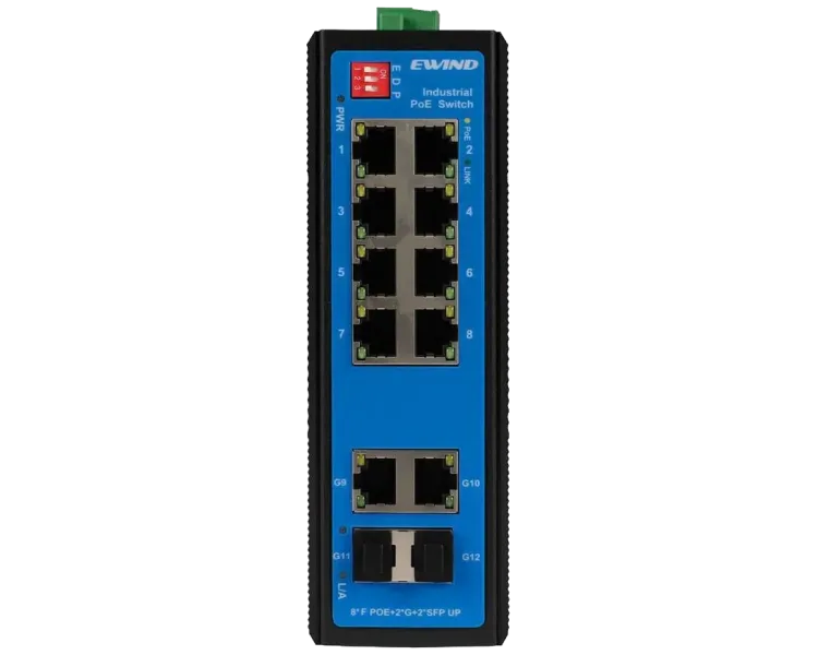 Ewind EW-PIS1712-8FE PoE Комутатор 12 портів некерований