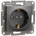 Schneider Electric Asfora EPH2900271 Розетка із заземленням та шторками антрацит