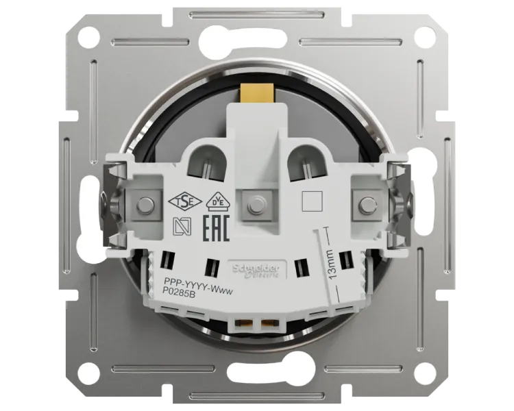 Schneider Electric Asfora EPH2900271 Розетка із заземленням та шторками антрацит