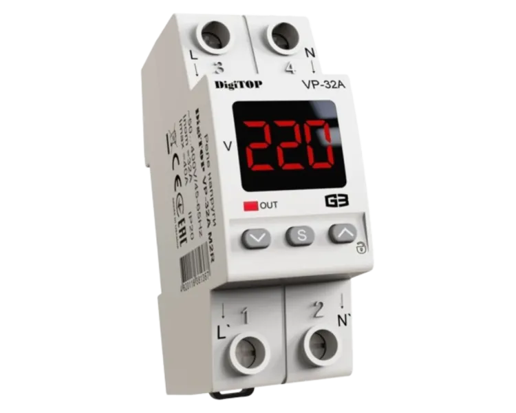 DigiTop VP-32A M2R Реле напруги