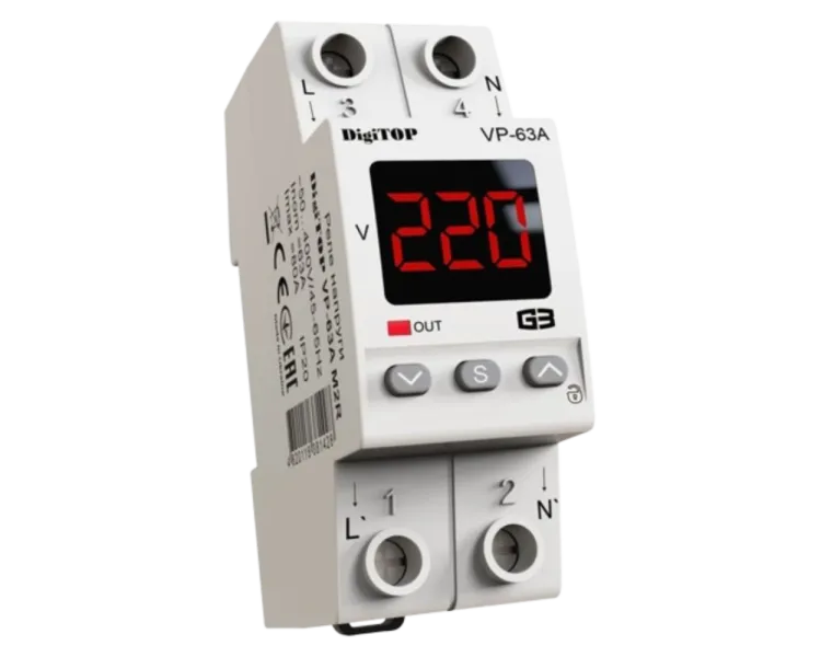 DigiTOP VP-63A M2R Реле напруги