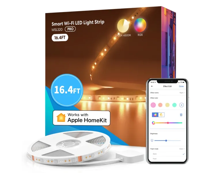 Meross MSL320PHK(EU)-5m-Light Розумна світлова LED стрічка Wi-Fi