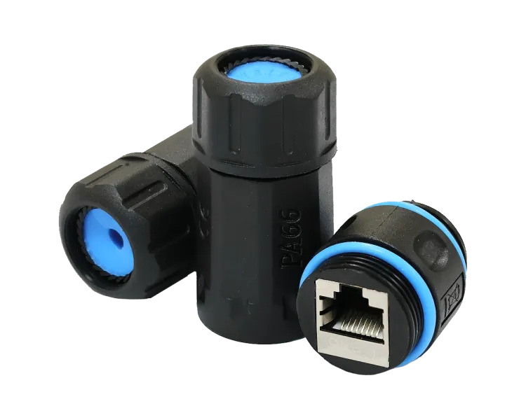 LW IP68 RJ45-RJ45 STP кат.6 Водонепроникний з'єднувач